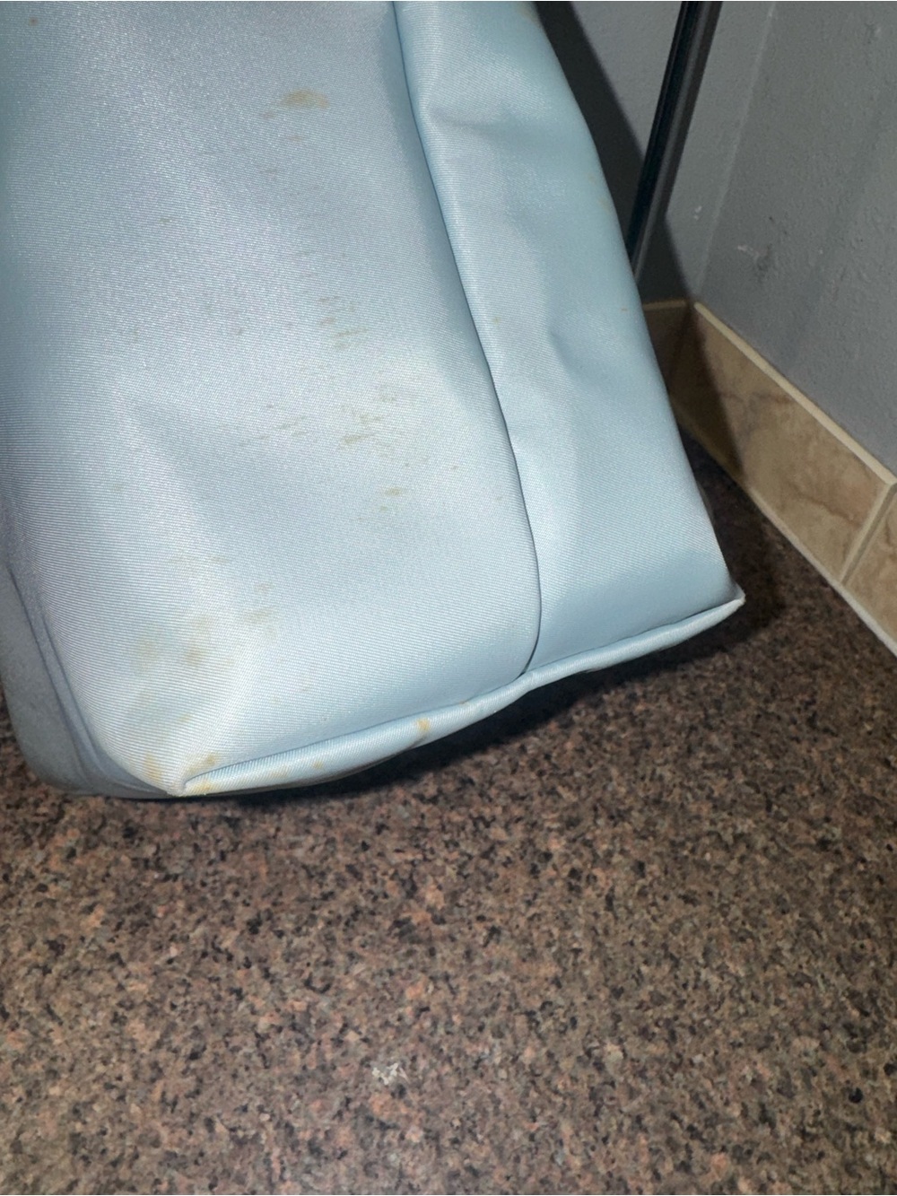 Longchamp Le Pliage Neo large nylon shoulder tote bag baby blue - Picture 14 of 15